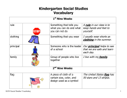Kindergarten Social Studies Vocabulary.doc