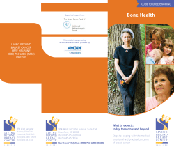 Bone Health - Living Beyond Breast Cancer