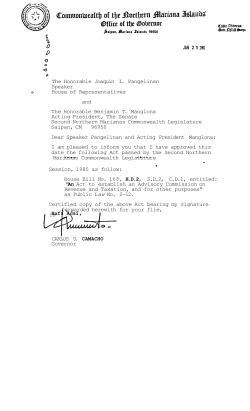 PL 2-12 - CNMI Law Revision Commission`s