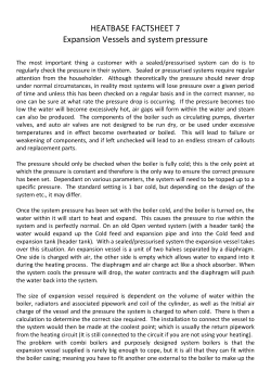 HEATBASE FACTSHEET 7 Expansion Vessels and system pressure
