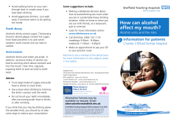 How can alcohol affect my mouth?