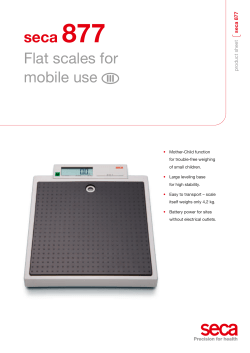 seca 877 Flat scales for mobile use