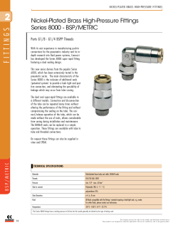 PDF Nickel-Plated Brass High-Pressure Fittings Series 8000