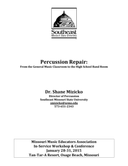 Percussion Repair - Missouri Music Educators Association