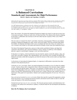 Child by Child - A Balanced Curriculum