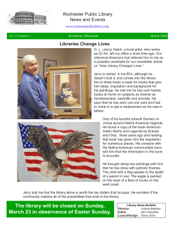 Libraries Change Lives - Rochester Public Library