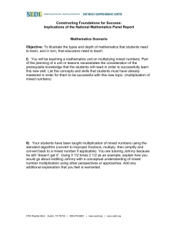 Mixed Numbers Handout Molina