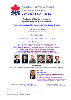 95th Year 1921 - 2016 - Canada