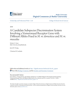 A Candidate Subspecies Discrimination System Involving a
