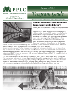 January - Pinellas Public Library Cooperative
