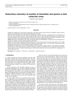 Subsurface chemistry of mantles of interstellar dust grains in dark