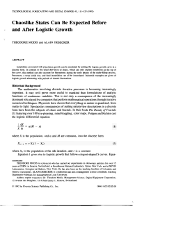 Chaoslike States Can Be Expected Before and