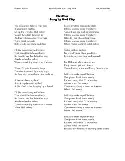 Fireflies Sung by Owl City