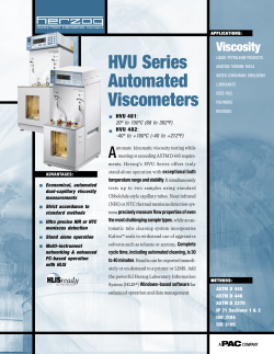 HVU Series Automated Viscometers