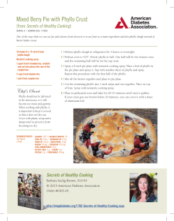 Mixed Berry Pie with Phyllo Crust