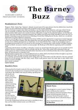 The Barney Buzz - Barnard Castle School