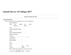 Annual Survey of Colleges 2017