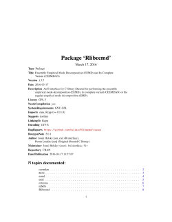 Package `Rlibeemd`
