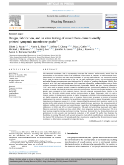 Design, fabrication, and in vitro testing of novel three