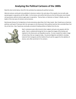 Analyzing the Political Cartoons of the 1800s