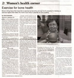 Exercise for bone health - Victoria General Hospital