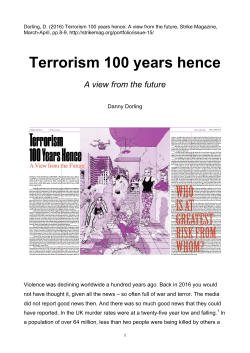 Terrorism 100 years hence