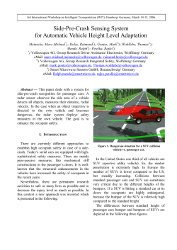 Side-Pre-Crash Sensing System for Automatic Vehicle