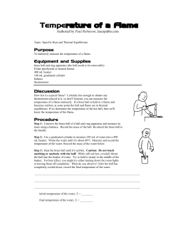 Temperature of a Flame