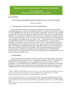 Planning for States and Nation/States: A