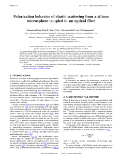 Polarization behavior of elastic scattering from a silicon microsphere