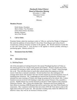 Minutes_Nov_17_08 - Dardanelle Public Schools