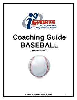 Coach`s Manual Outline