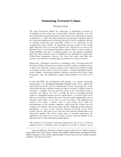 Sentencing Terrorist Crimes