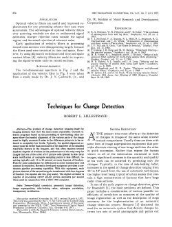 Techniques ror Change Detection