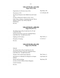 Part II - The United Service Institution of India.