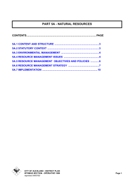 part 5a - natural resources