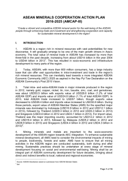 asean minerals cooperation action plan 2016-2025 (amcap-iii)