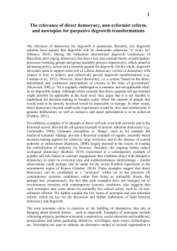1 The relevance of direct democracy, non