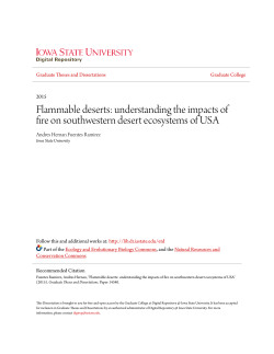 Flammable deserts: understanding the impacts of fire on