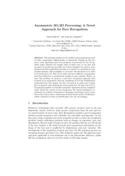 Asymmetric 3D/2D Processing: A Novel Approach for