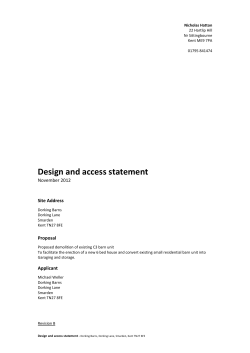 Design and Access Statements are documents that explain the