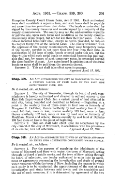 ACTS, 1961. &mdash;CHAPS. 359, 360. 201 Hampden County Court