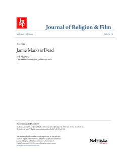 Jamie Marks is Dead - DigitalCommons@UNO