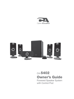Manual - Cyber Acoustics