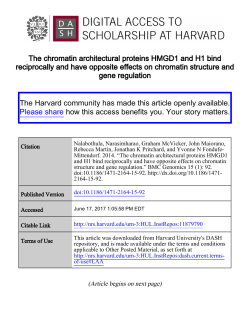 The chromatin architectural proteins HMGD1 and H1 bind
