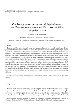 Combining Versus Analyzing Multiple Causes: How Domain