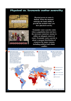 Physical vs. Economic water scarcity