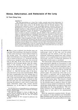 Stress, Deformation, and Atelectasis of the Lung