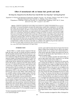 Effect of mesenchymal cells on human hair growth and death