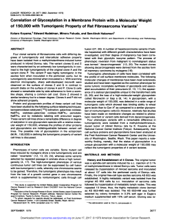 Correlation of Glycosylation in a Membrane Protein with a Molecular